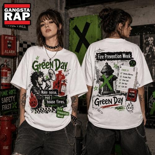 Green Day Fire Prevention Week Punk Safety 3D Shirt