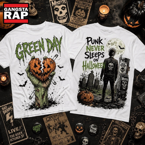 Green Day Punk Never Sleeps Halloween 3D Shirt