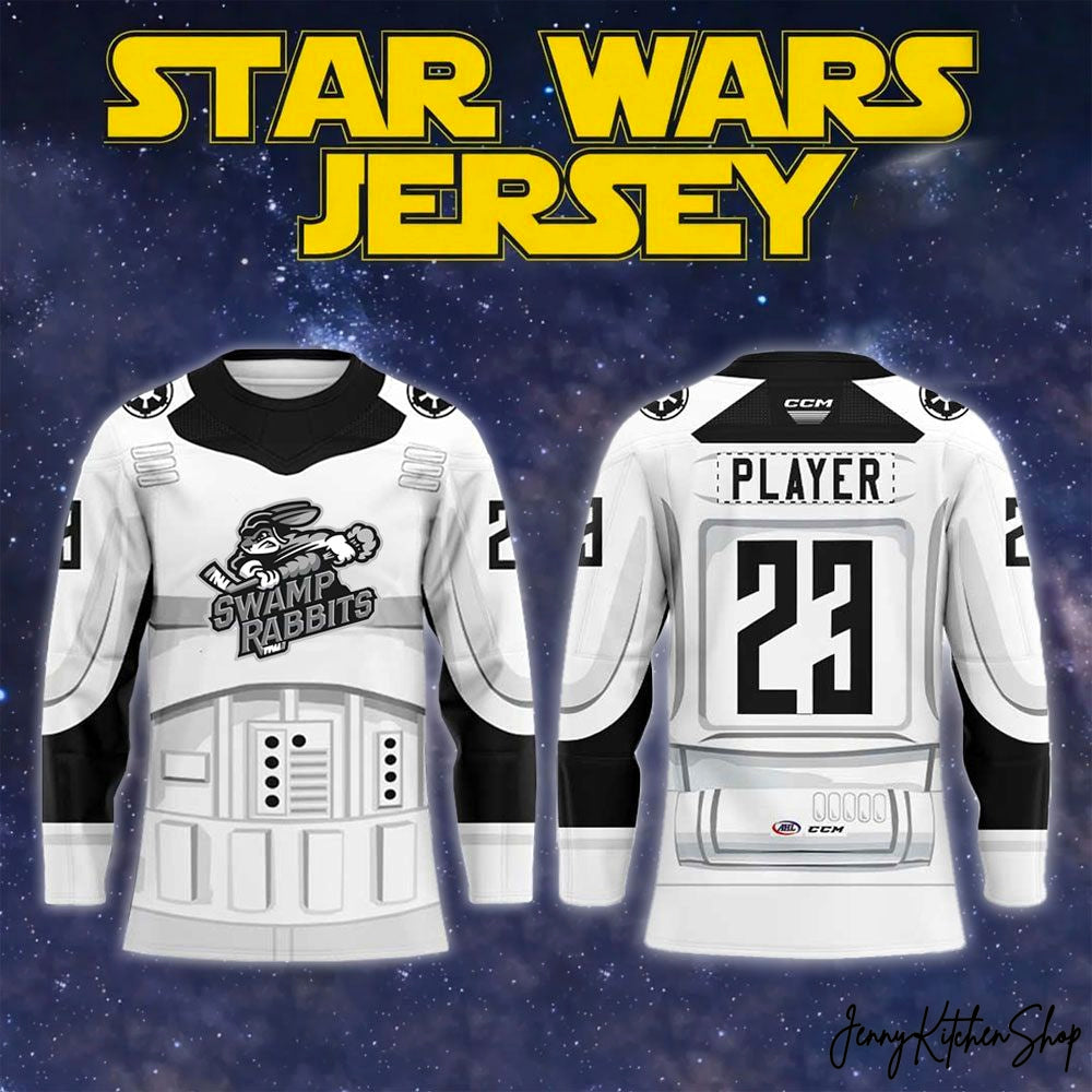 Greenville Swamp Rabbits Star Wars Night 2026 Retro Hockey Jersey