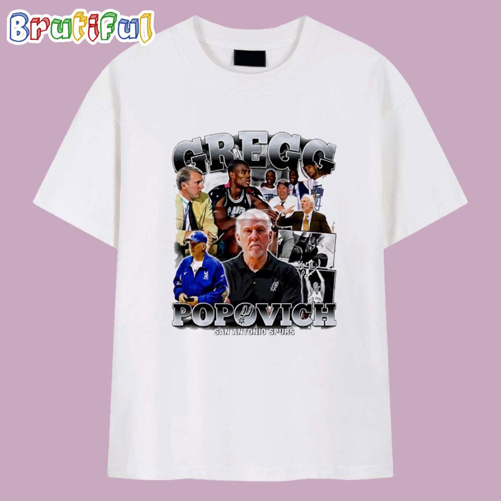Gregg Popovich San Antonio Spurs Picture Collage T Shirt