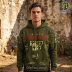 Grupo Frontera Triste Pero Bien Cabron Tour 2026 Olive Green Hoodie