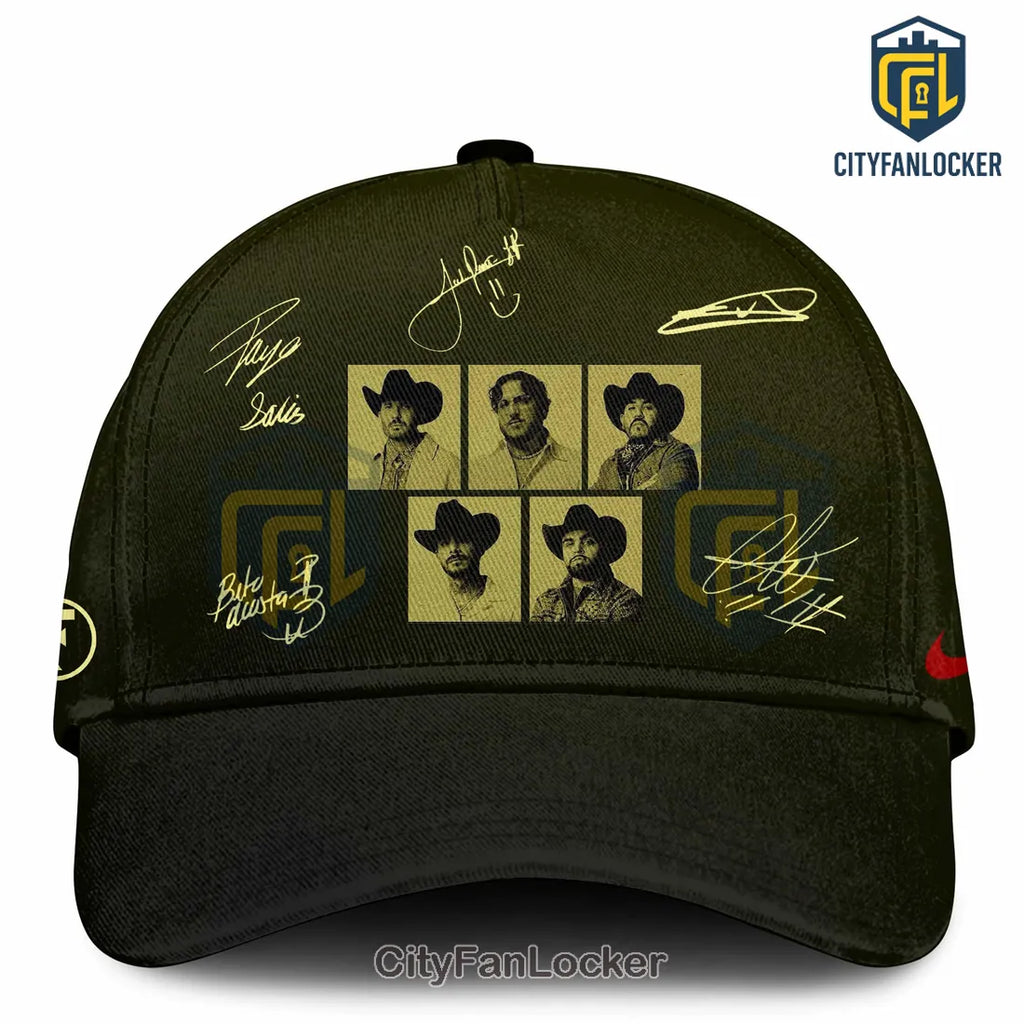 Grupo Frontera Triste Pero Bien Cabron Tour 2026 Olive Green Hoodie
