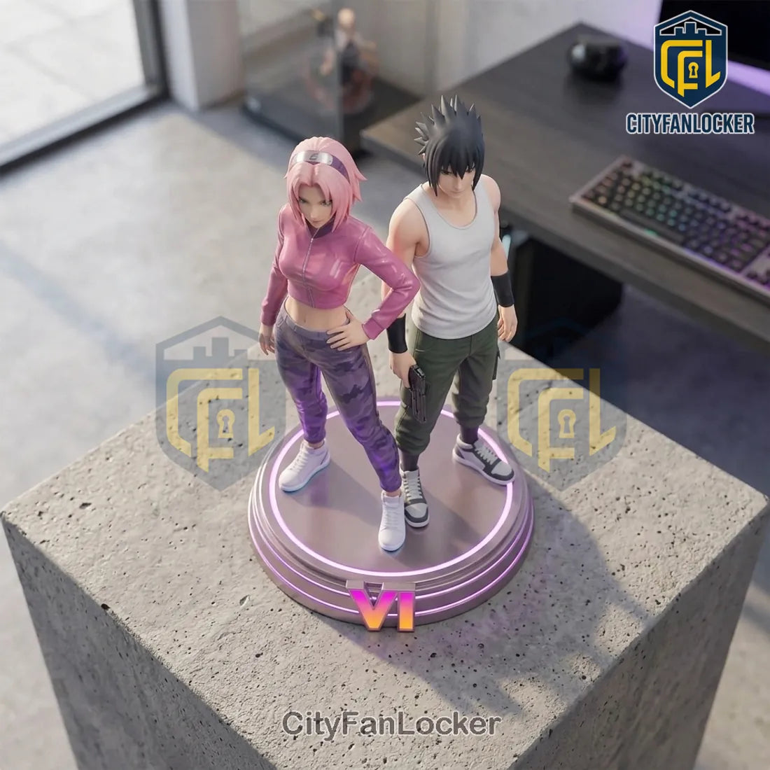 GTA VI x Sasuke x Sakura Premium Acrylic Plaque