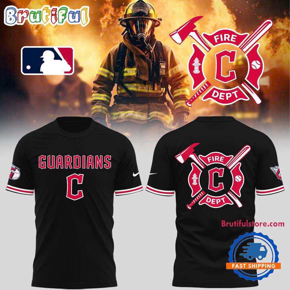 Cleveland Guardians x Firefighter Appreciation Night 3D All Over Print T Shirt