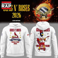 Guns N’ Roses x St. Louis Cardinals World Tour 2026 Mascot White Deisgn Hoodie T-Shirt