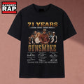 Gunsmoke TV Show 71 Years 1955 2026 Cast Signatures T Shirt, Music 2D Shirt