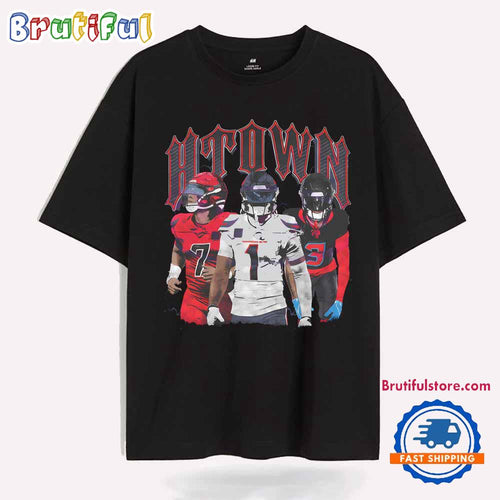 H Town Texans 731 Football Players T Shirt