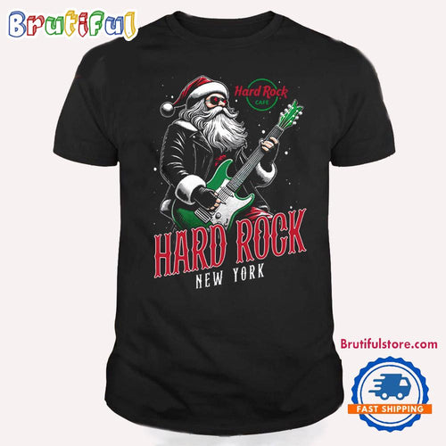 Hard Rock New York Santa Live Holiday T Shirt