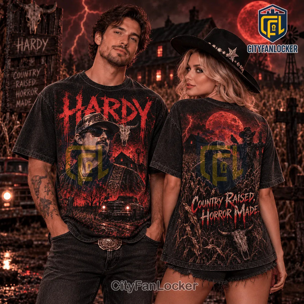 Hardy Country Raised Horror Red Shirt