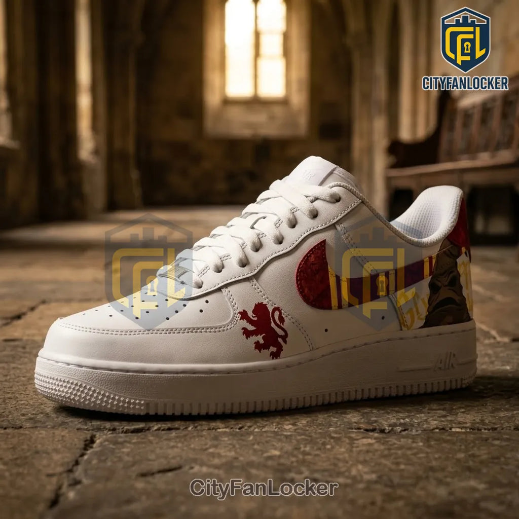 Harry Potter Gryffindor Custom White Air Force 1 Sneakers