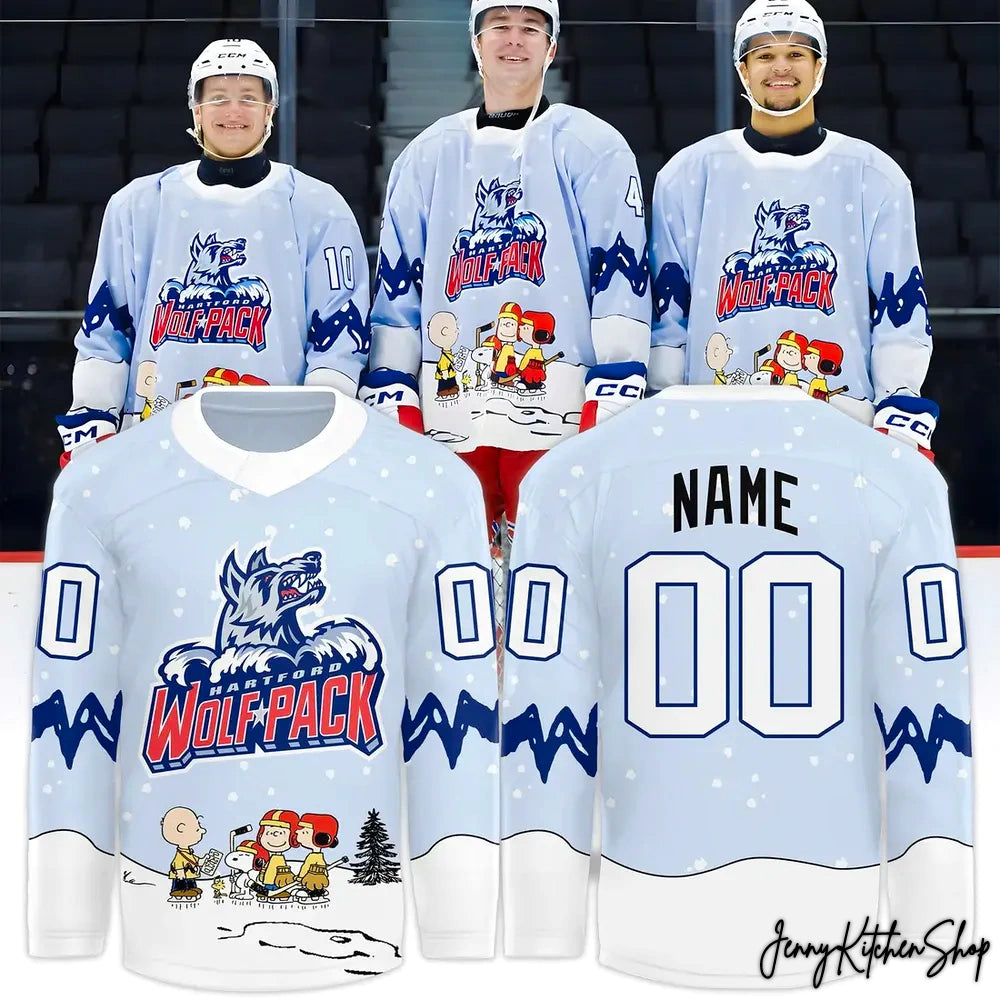 Hartford Wolf Pack x Peanuts Night 2025 Hockey Jersey