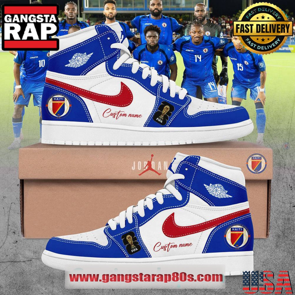 Hatienne De Football 2026 World Cup Custom Air Jordan 1 Sneakers Shoes