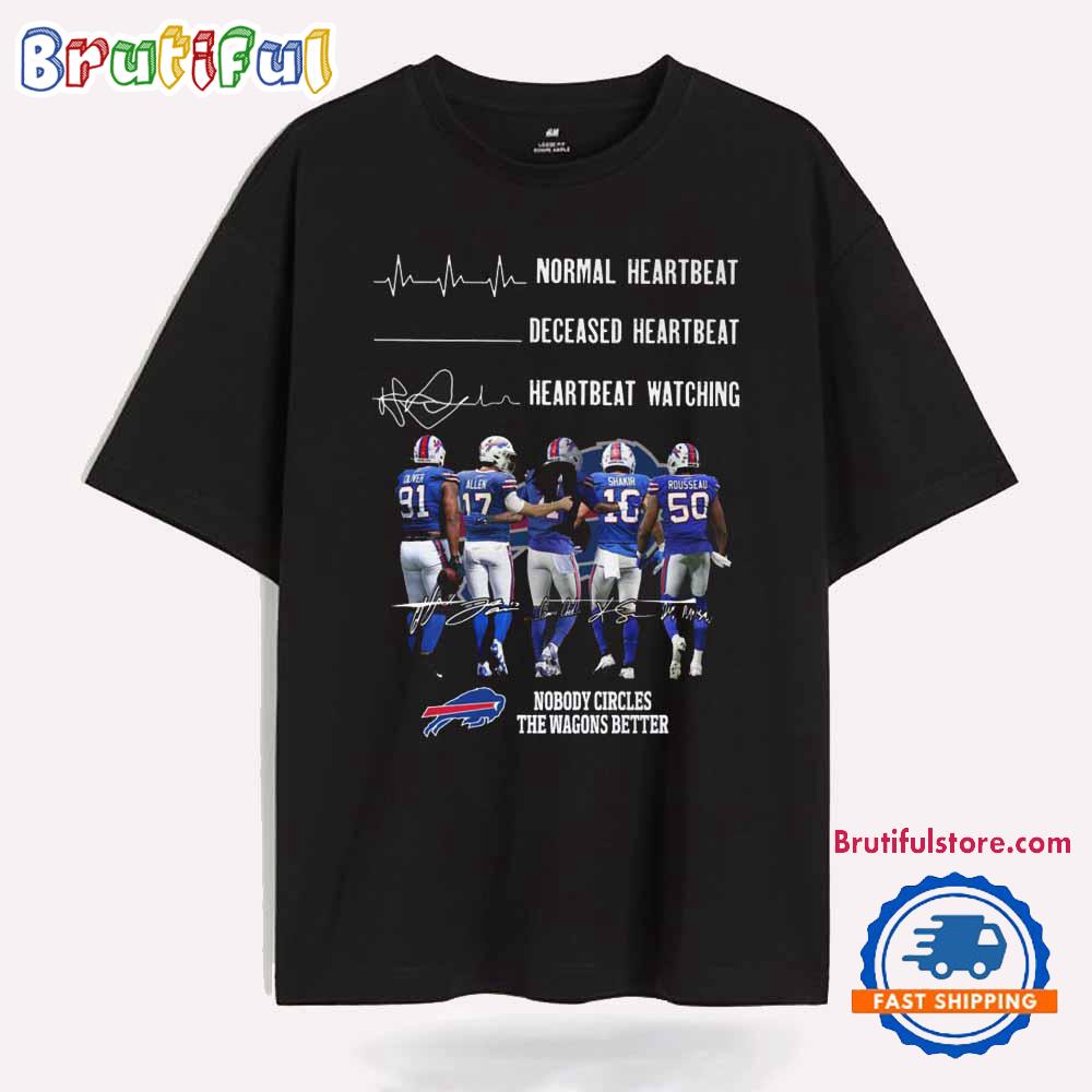 Heartbeat Watching Buffalo Bills 2025 T Shirt