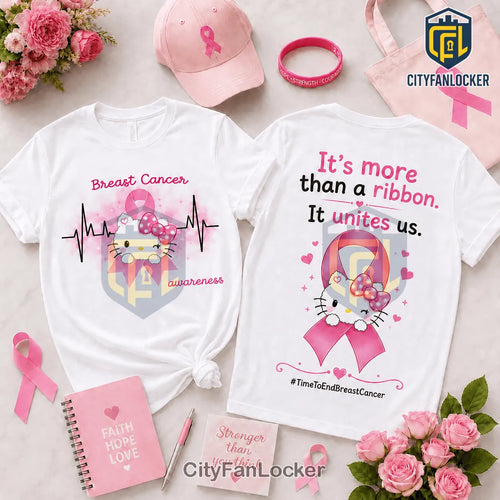 Hello Kitty Breast Cancer Awareness Pink T-Shirt