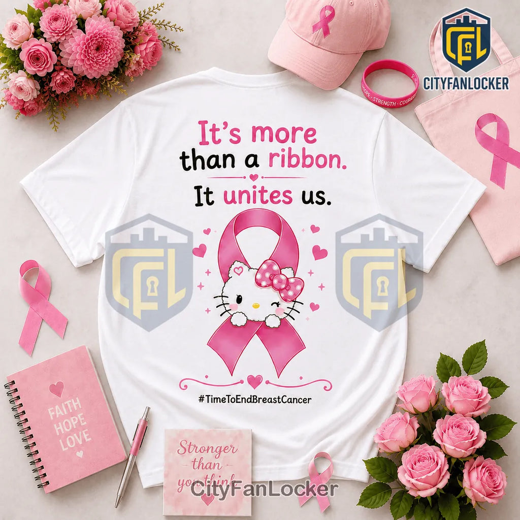 Hello Kitty Breast Cancer Awareness Pink T-Shirt