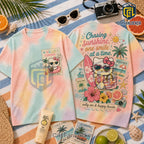 Hello Kitty Sun & Chill Tie Dye T-Shirt