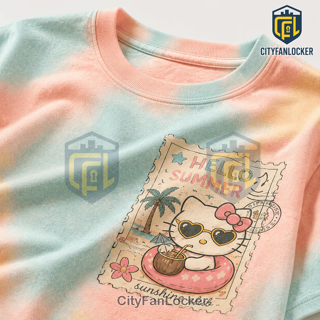 Hello Kitty Sun & Chill Tie Dye T-Shirt