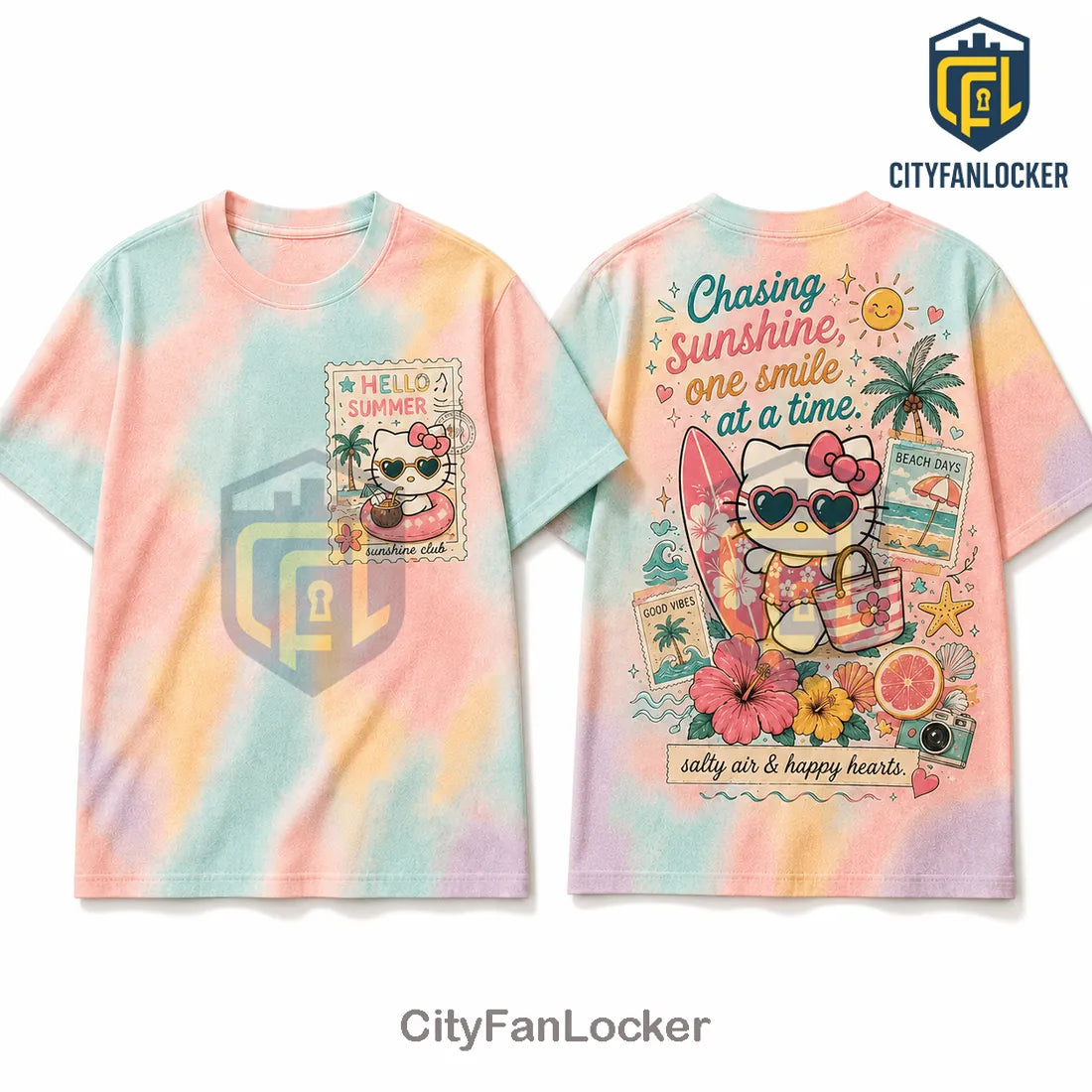 Hello Kitty Sun & Chill Tie Dye T-Shirt