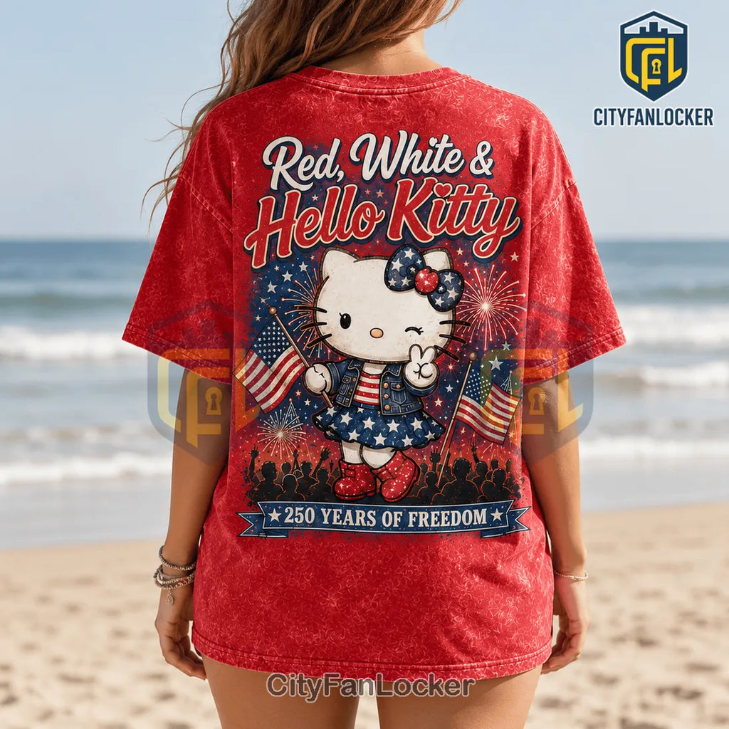 Hello Kitty x America 250 Independence Day Limited Graphic T-Shirt