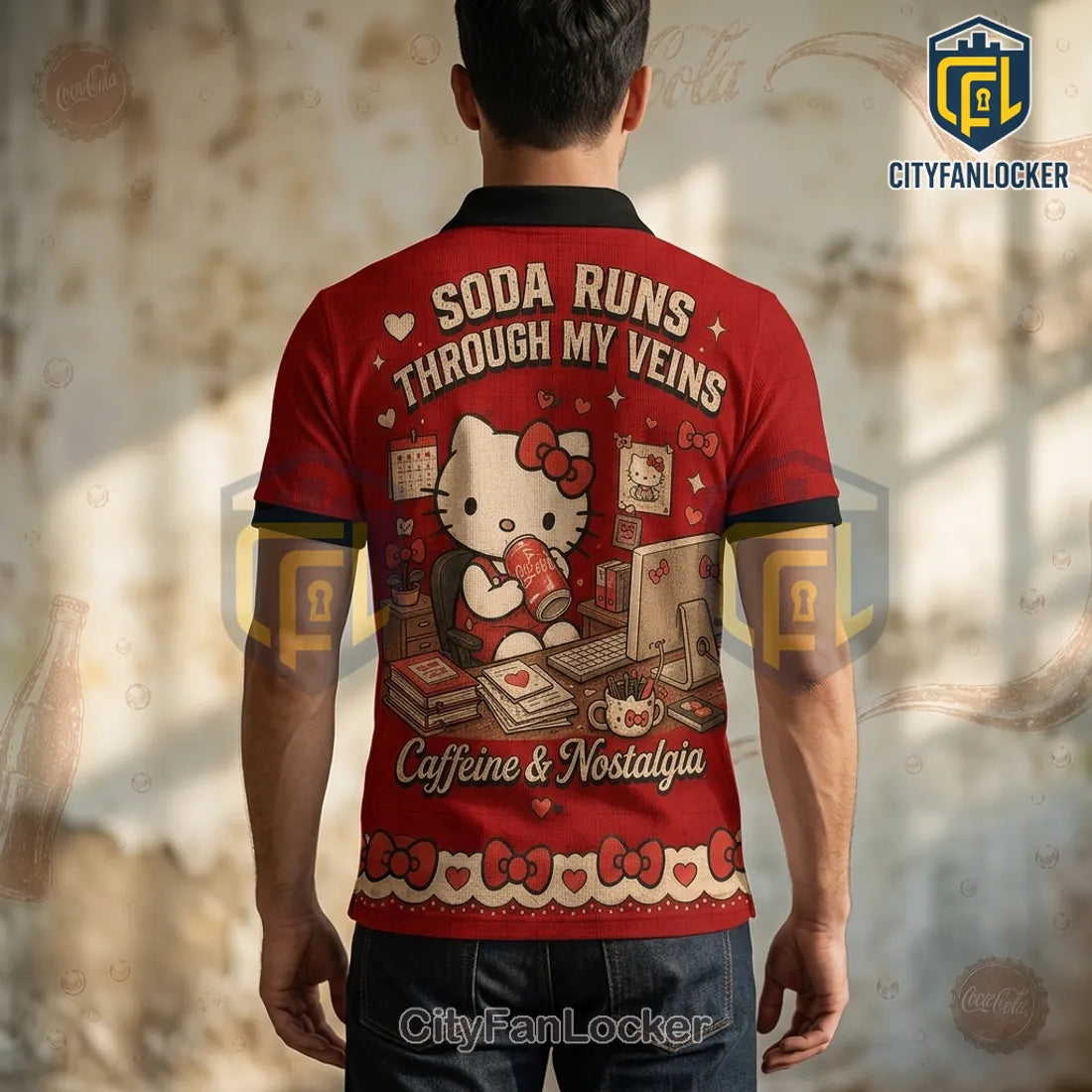 Hello Kitty x Coca-Cola Classic Collection Polo Shirt