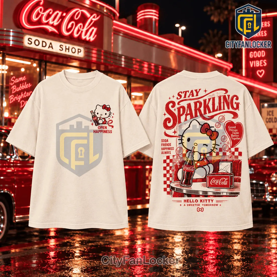Hello Kitty x Coca Cola Stay Sparkling T-Shirt