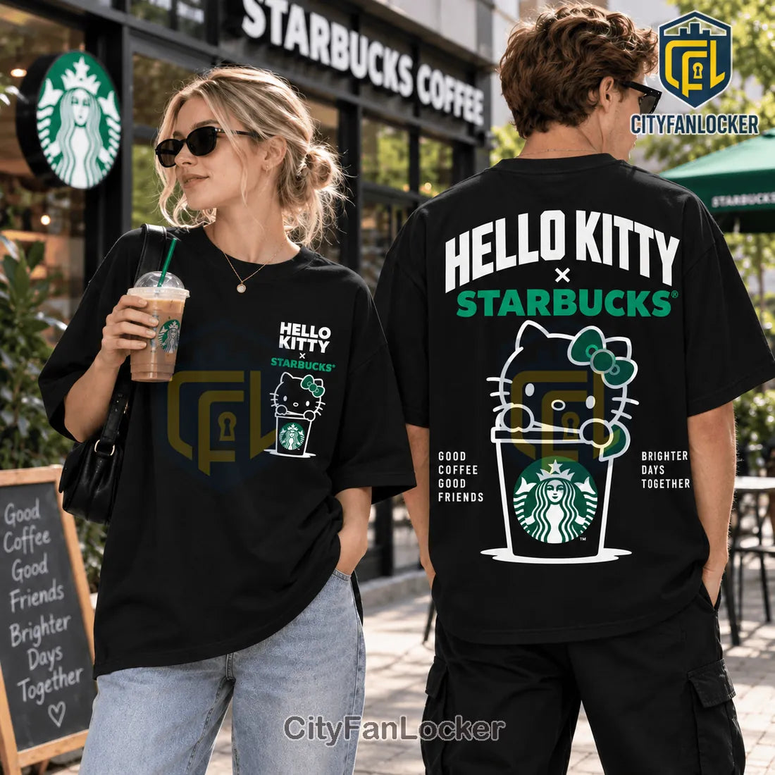 Hello Kitty x Starbucks Cream T-Shirt