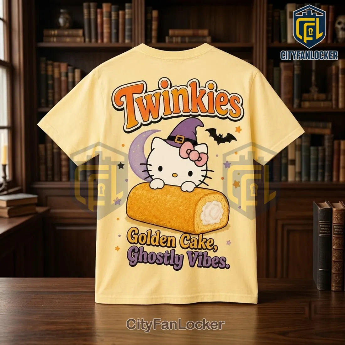 Hello Kitty x Twinkies Yellow Halloween T-Shirt