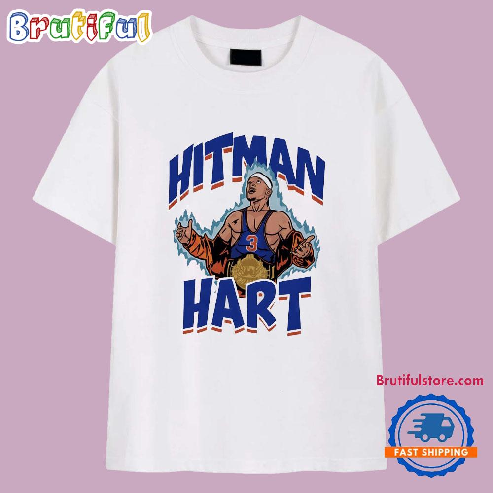 Hitman Hart New York Knicks T Shirt