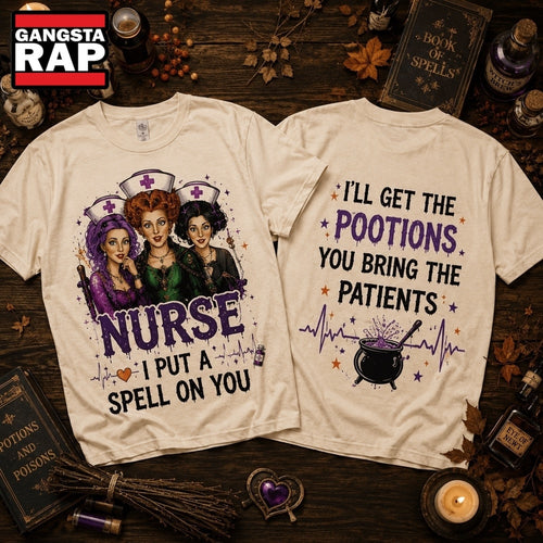 Hocus Pocus Nurse I Put A Spell On You 3D Shirt