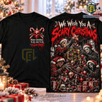 Horror Christmas Characters Scary Shirt