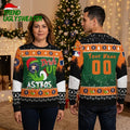 Houston Astros Drink Up Grinch Personalized Custom Name And Number Ugly Christmas Sweater
