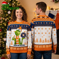 Houston Astros Grinch Santa Hat Ugly Christmas Sweater