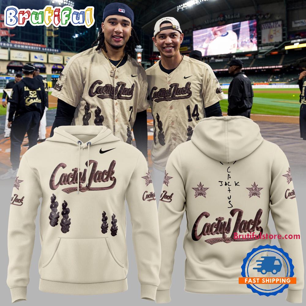 Houston Astros MLB 2025 Limited Cactus Jack HBCU Hoodie