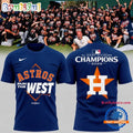 Houston Astros Navy 2026 AL West Division Champions Limited Edition 3D Shirt