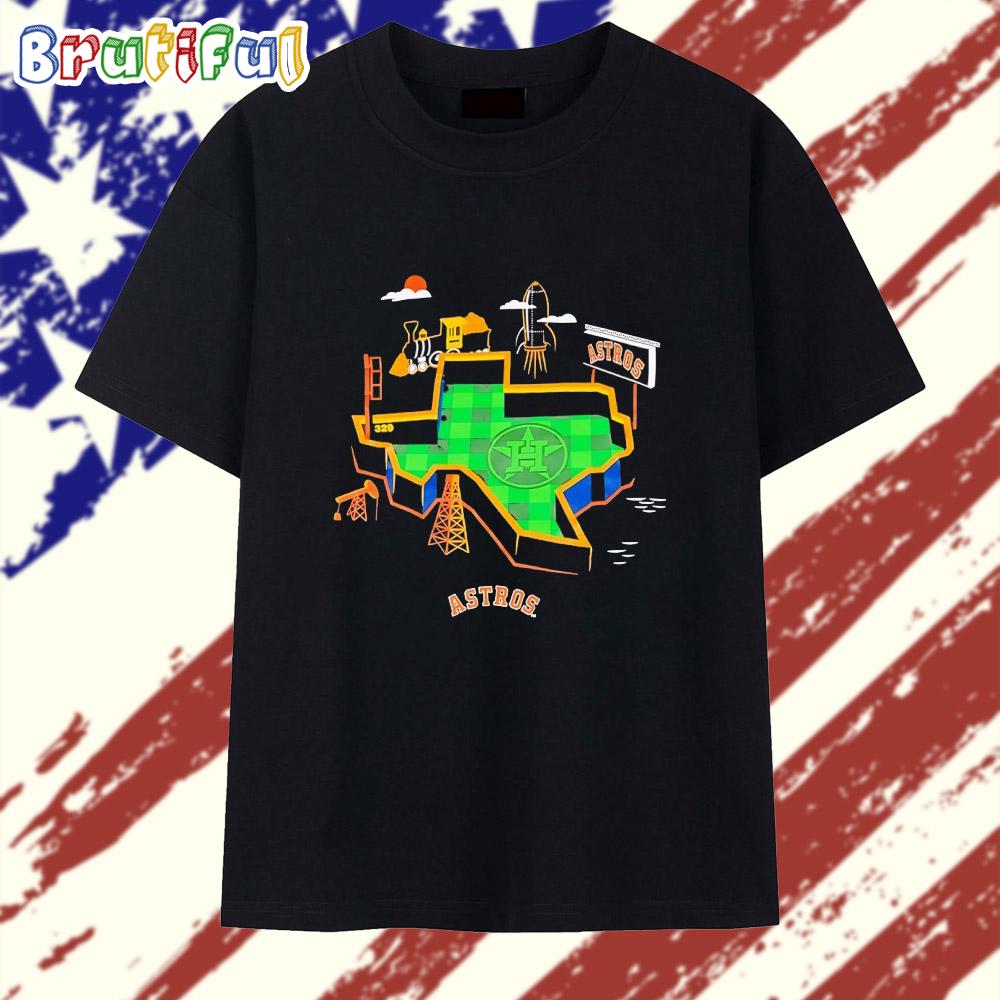 Houston Astros State Stickers T Shirt