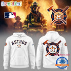 Houston Astros x Firefighter Appreciation Night 3D Print White Hoodie T-Shirt