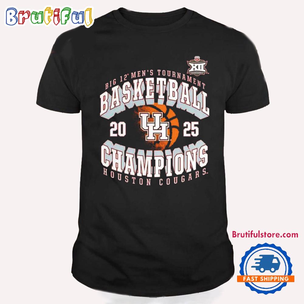 Houston Cougars 2025 Big 12 Men’s Basketball Champions T Shirt