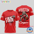Houston Cougars 2025 Final Four Mascot 3D Shirt