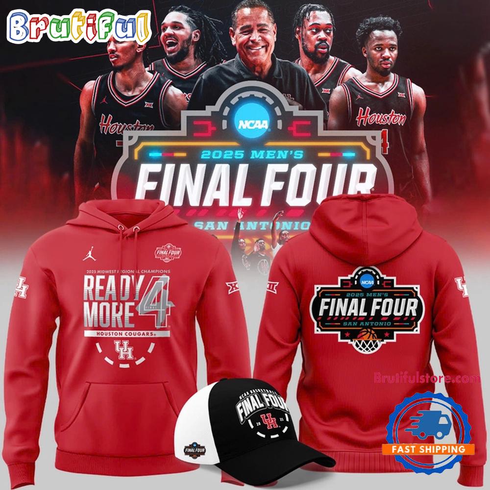 Houston Cougars 2025 Final Four Regional Champions Locker Room Limited Edition Hoodie T-Shirt