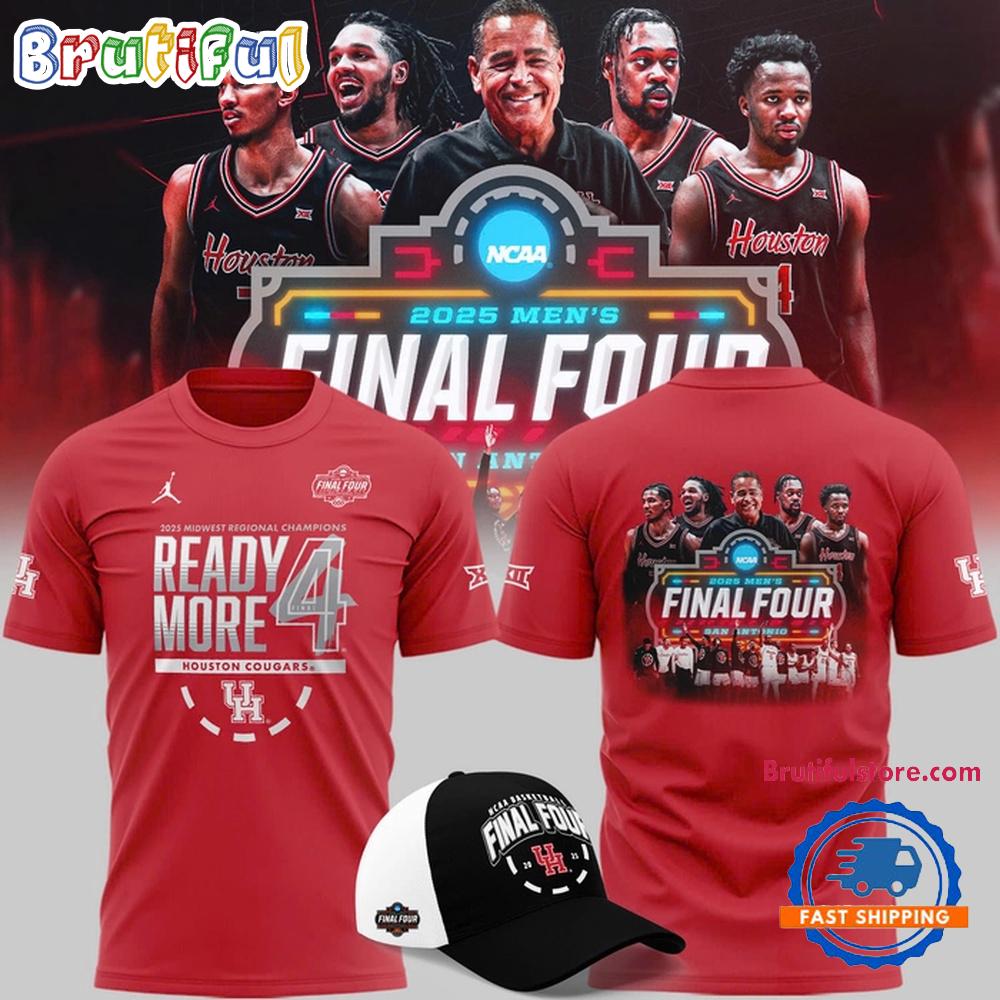 Houston Cougars 2025 Final Four Regional Champions Locker Room Limited Edition Hoodie T-Shirt