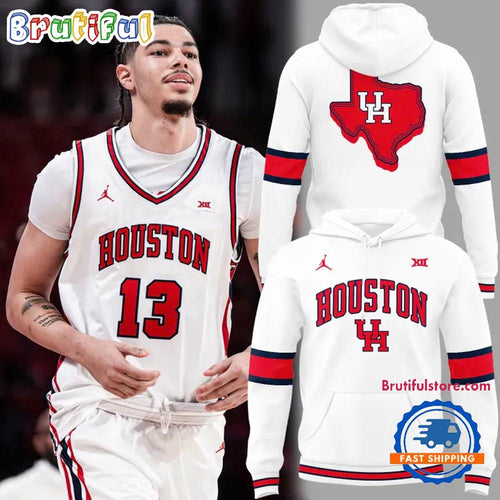 Houston Cougars Basketball Throwback Uniform 2026 Limited Edition Hoodie T-Shirt