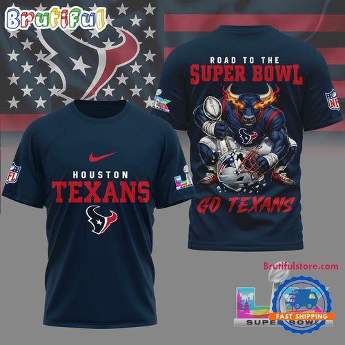 Houston Texans 2026 NFL Road To Super Bowl Special New 3D Shirt