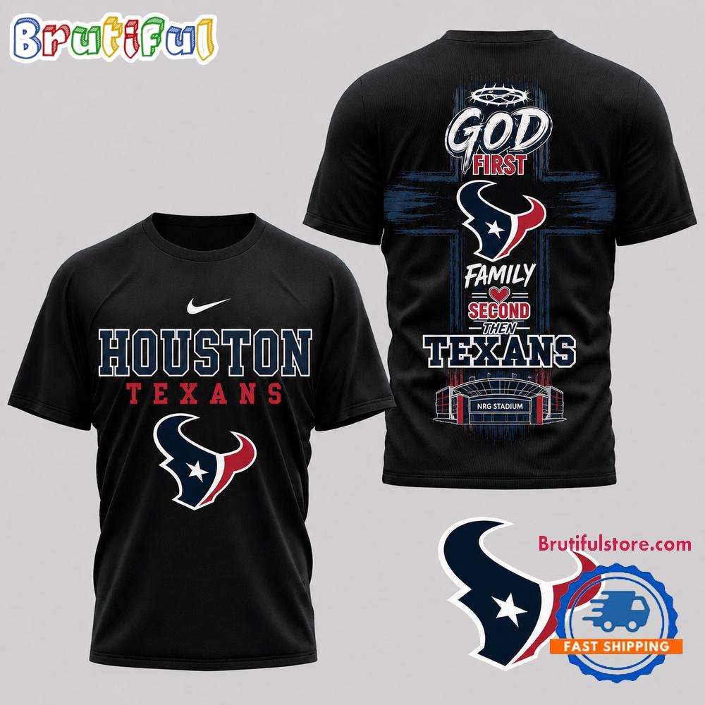 Houston Texans NFL Faith Family Team Pride 3D T Shirt
