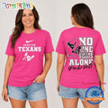 Houston Texans NFL No One Fight Alone Pink Out T Shirt