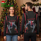 Houston Texans Rushing Bull Football Player Black Sweatshirt