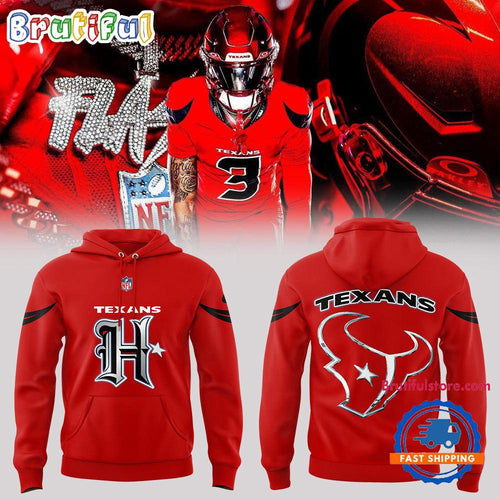 Houston Texans UNIFORM Battle Limited Edition Red Hoodie T-Shirt