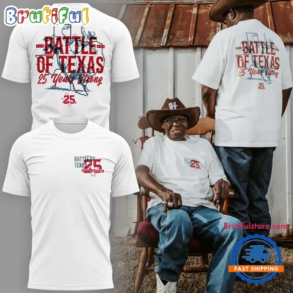 Houston Texans vs Cowboys Matchup Battle of Texas 25 Years Strong Hoodie T-Shirt