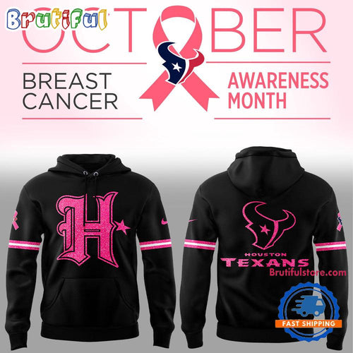 Houston Texans x Breast Cancer Awareness Design New Hoodie T-Shirt