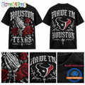 Houston Texans x Dia de los Muertos Graphic 2026 Black T Shirt