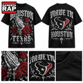 Houston Texans x Dia de los Muertos Graphic 2026 Black T Shirt